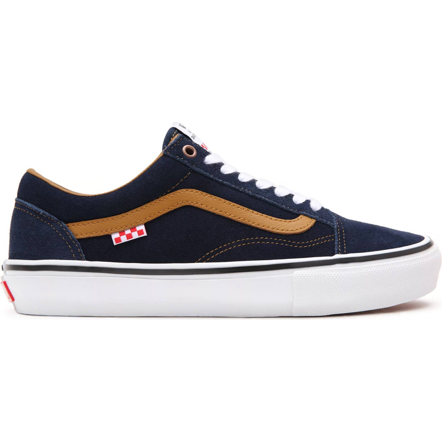 Vans Skate Old Skool (Reynolds) Skate Shoes - Navy/Golden Brown UK 7