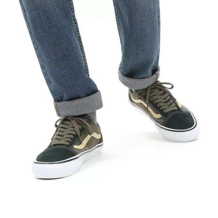 Vans Skate Old Skool Skate Shoes - Scarab/Military