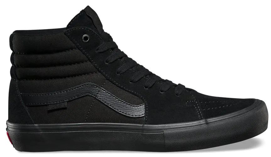 Vans Sk8-Hi-Pro Skate Shoes - Blackout
