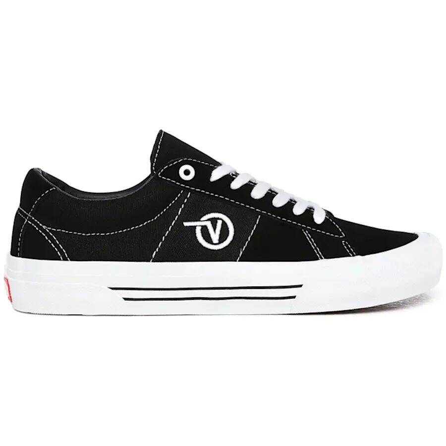 Vans Saddle Sid Pro Skate Shoes - Black/White