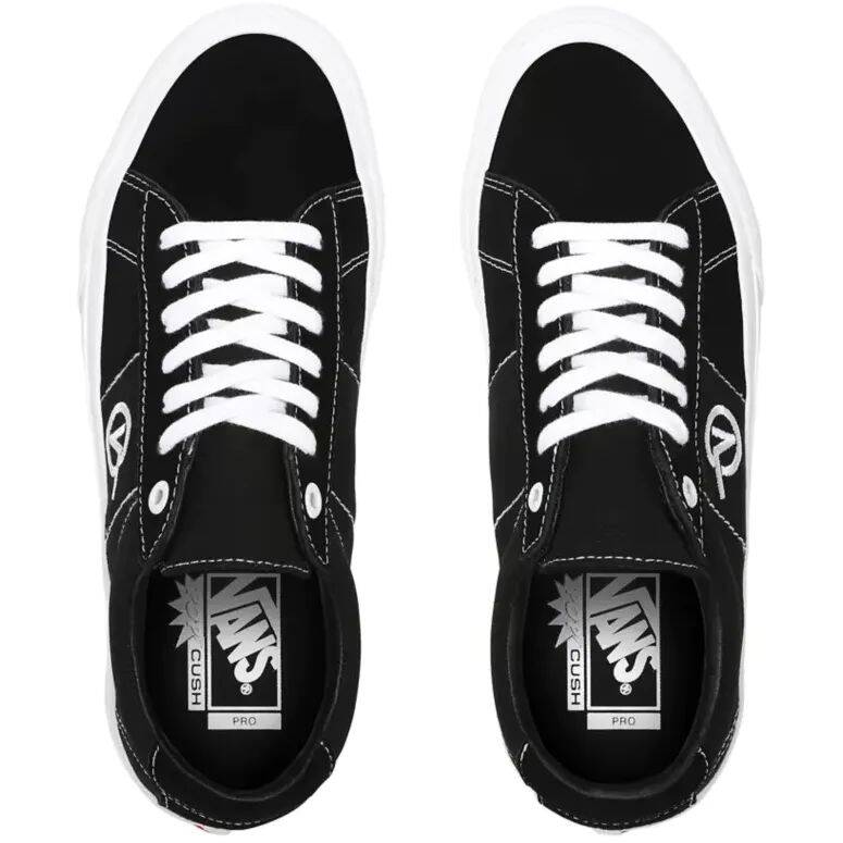 Vans Saddle Sid Pro Skate Shoes - Black/White