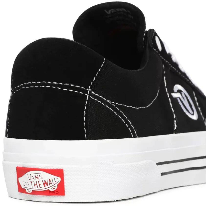 Vans Saddle Sid Pro Skate Shoes - Black/White