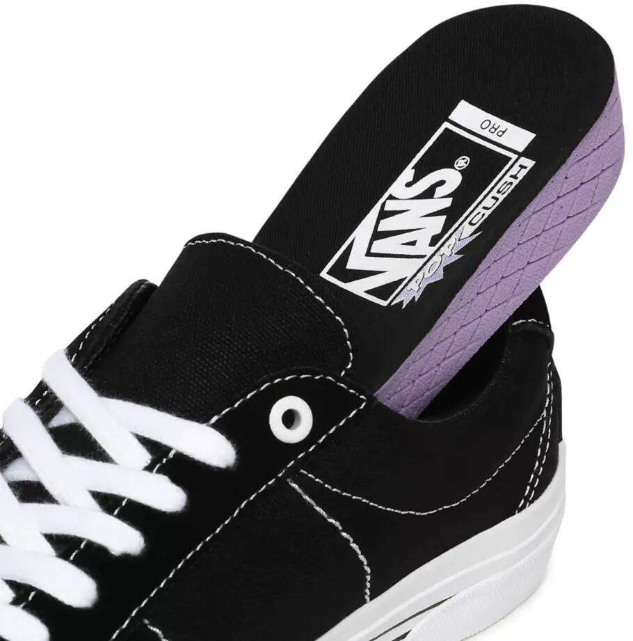Vans Saddle Sid Pro Skate Shoes - Black/White