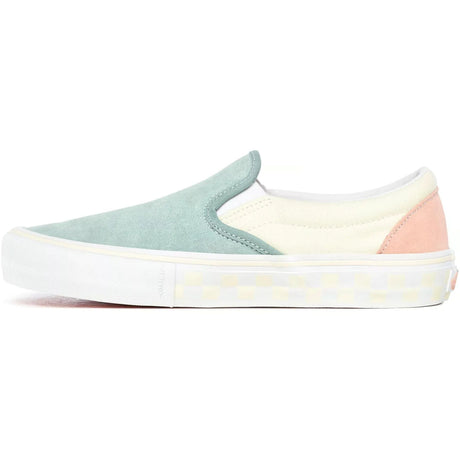 Vans Slip On Pro (Washout) Skate Shoes - Blue/Antique