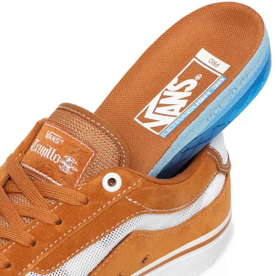 Vans TNT Advanced Prototype Skate Shoes - Pumpkin/White