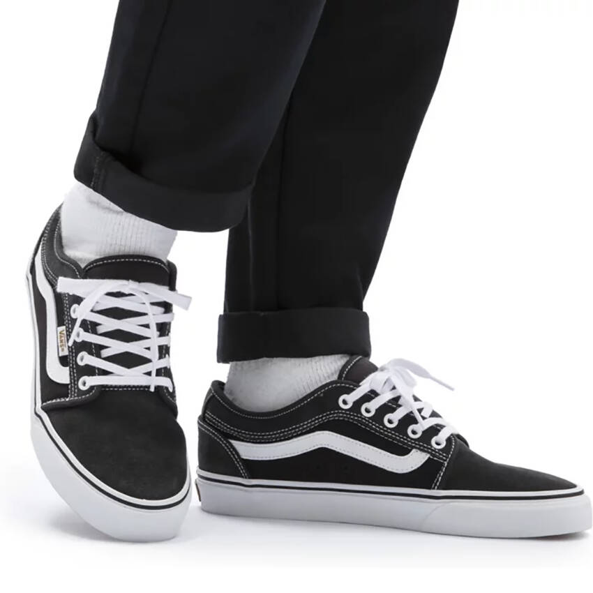 Vans Chukka Low Sidestripe Skate Shoes - Raven/Black