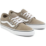 Vans Chukka Low Sidestripe Skate Shoes - Timber Wolf/White