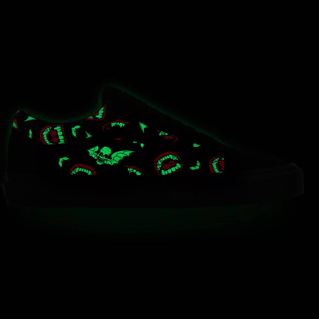 Vans Old Skool Skate Shoes - Black/Glow Frights