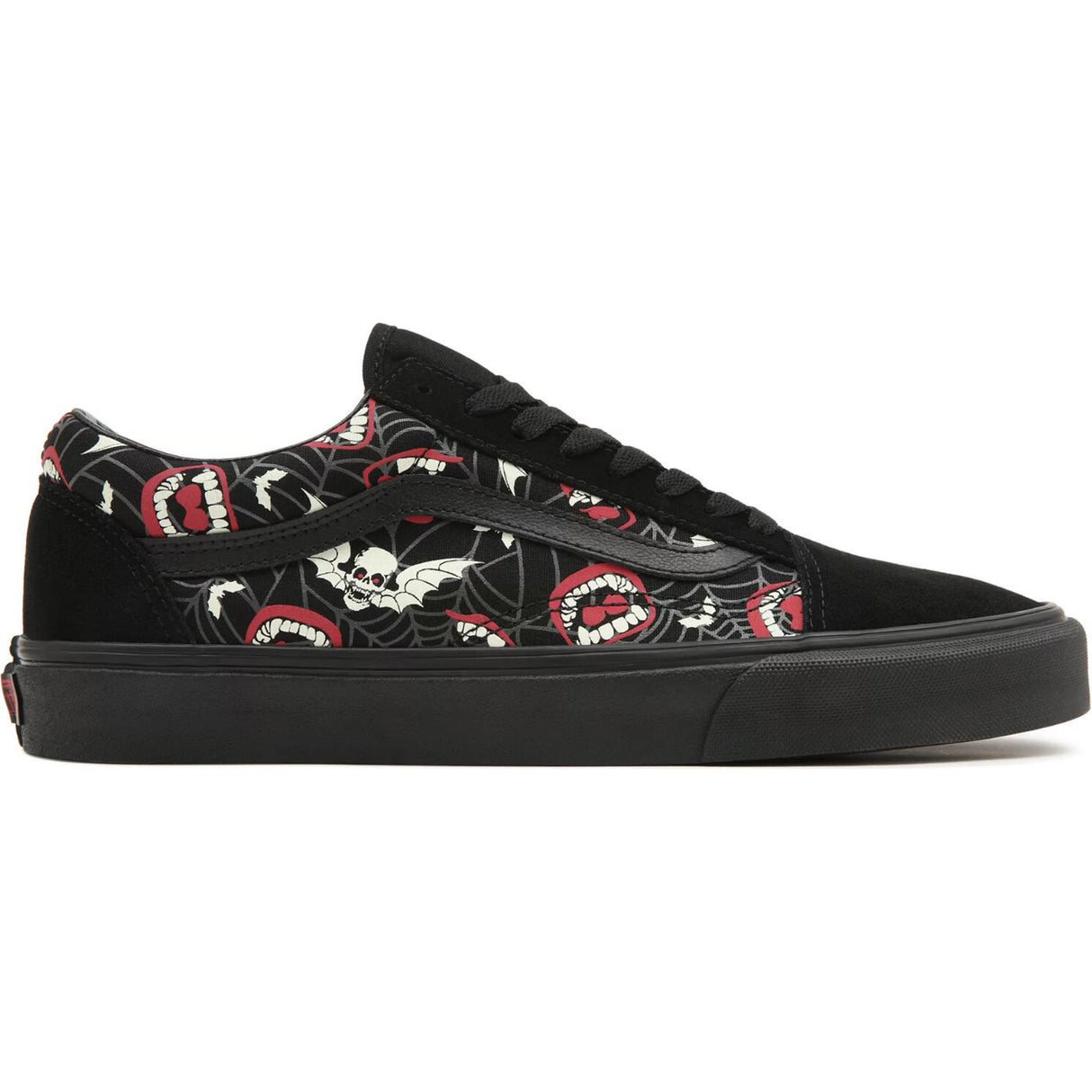 Vans Old Skool Skate Shoes - Black/Glow Frights