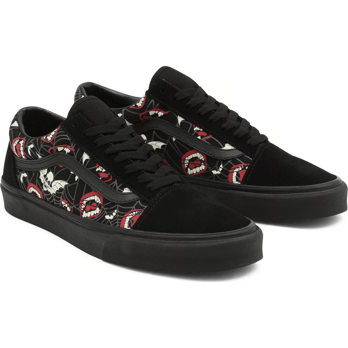 Vans Old Skool Skate Shoes - Black/Glow Frights