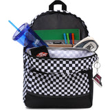Vans Construct Skool 21L Backpack - Black/White Check