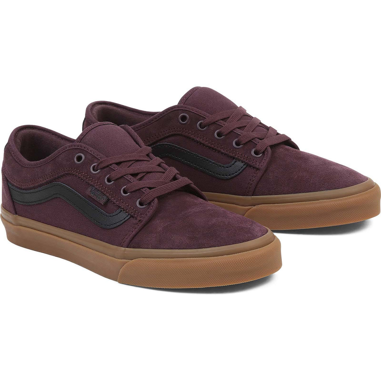 Vans Chukka Low Sidestripe Skate Shoes - Port/Gum