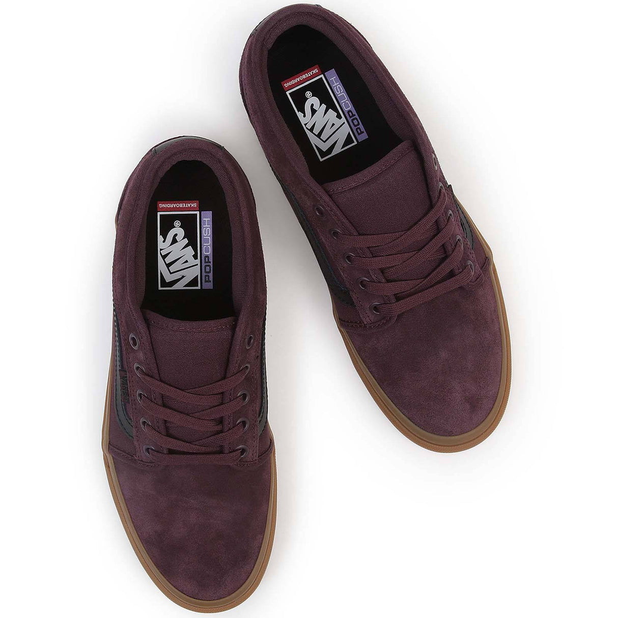 Vans Chukka Low Sidestripe Skate Shoes - Port/Gum