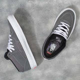 Vans Half Cab Skate Shoes - Grey/White