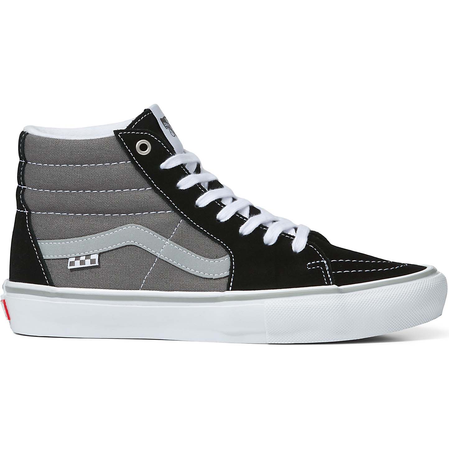 Vans Sk8 Hi Skate Shoes - Reflective Black/Grey