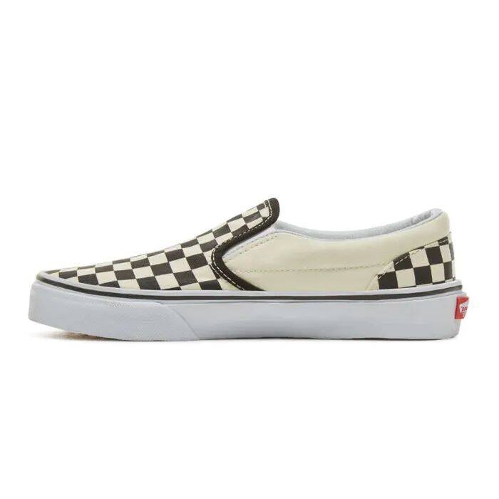 Vans Classic Slip-On Kids Shoes - (Checkerboard) Black/Cream