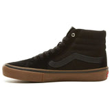 Vans Sk8-Hi High Top Pro Skate Shoes - Black/Gum