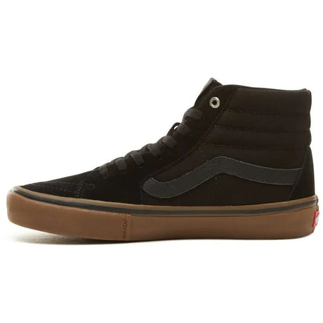 Vans Sk8-Hi High Top Pro Skate Shoes - Black/Gum