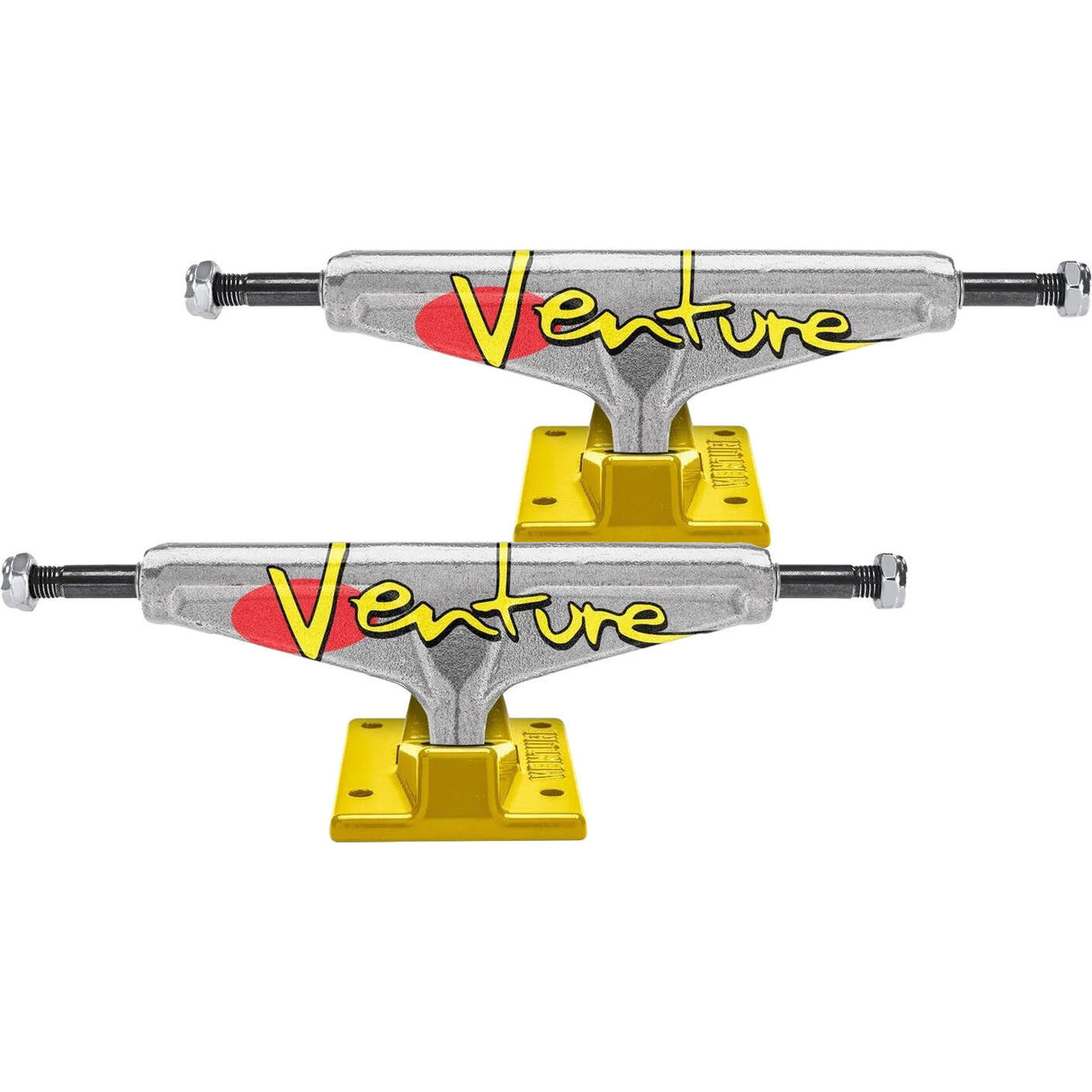 Venture 92 Full Bleed Team Skateboard Trucks - Polished/Yellow 5.0"