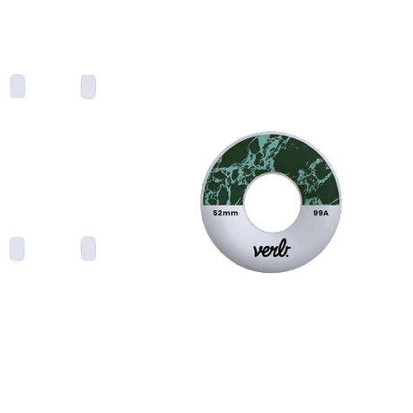 Verb Dip Skateboard Wheels 52mm - Marble Mint