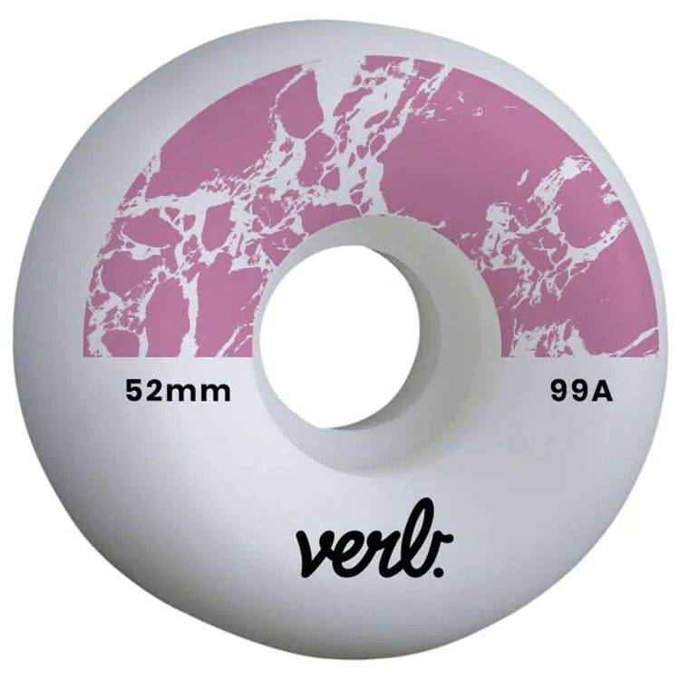 Verb Dip Skateboard Wheels 52mm - Marble Pink