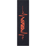 Vital Heartbeat Scooter Grip Tape - Red 23" x 6"