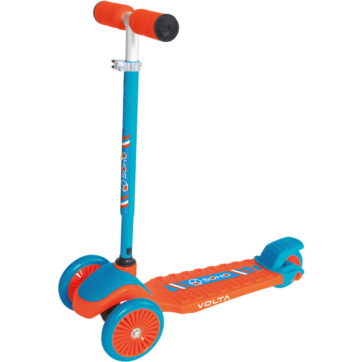 Volta Soho Three-Wheeled Scooter - Orange/Blue