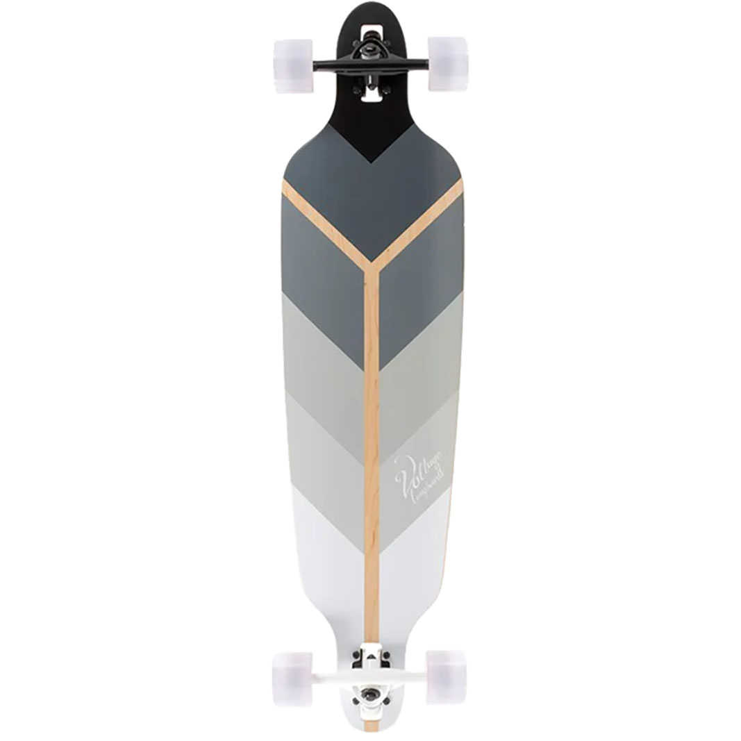 Voltage Directional DT Complete Longboard - Grey
