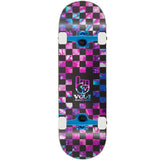 Vol.1 Dye Checker Custom Skateboard - Pink/Blue 7.75"
