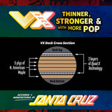 Santa Cruz Dungeon VX Skateboard Deck - Pace 8.25"
