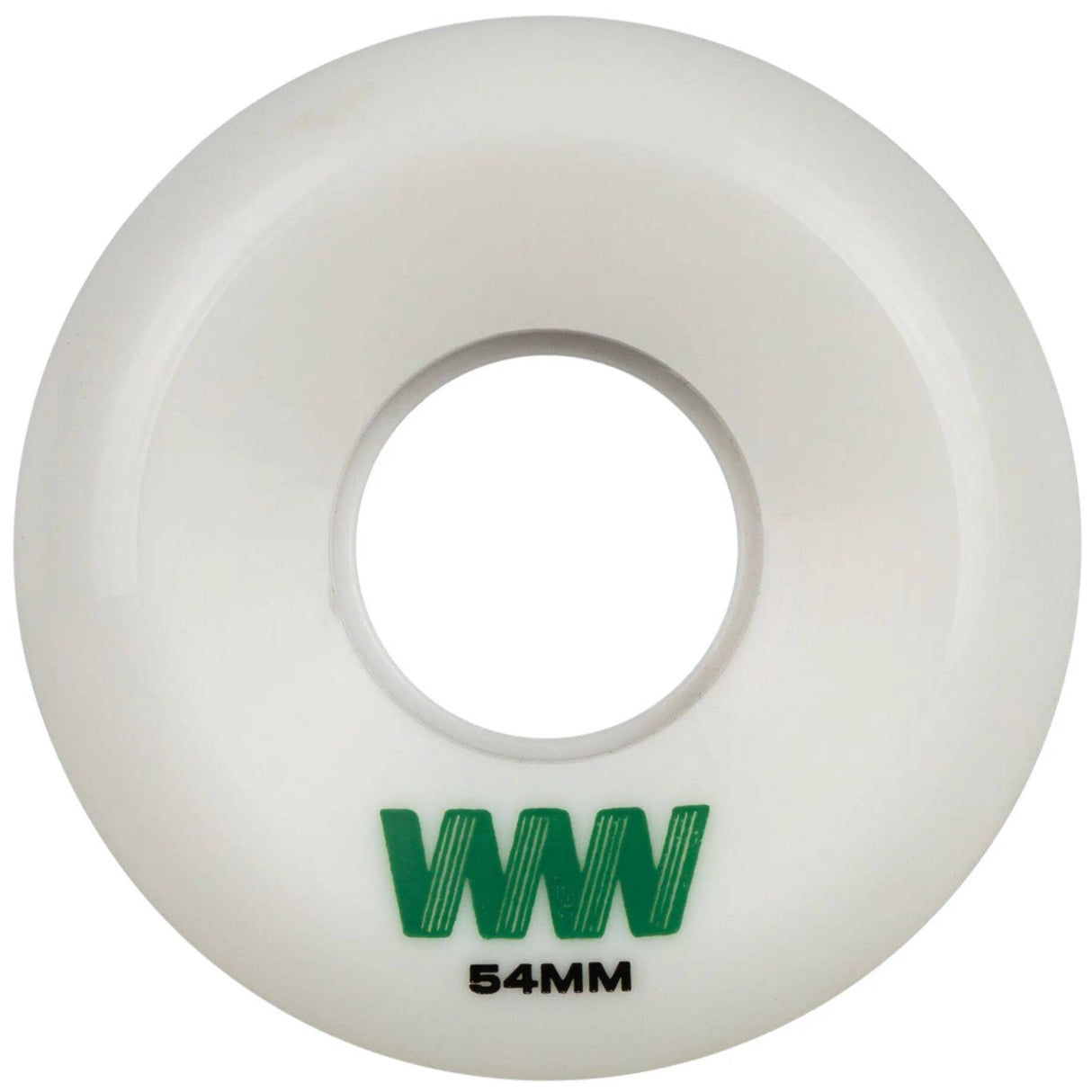 Wayward Filmer Funnel Skateboard Wheels - White/Yellow/Green 54mm