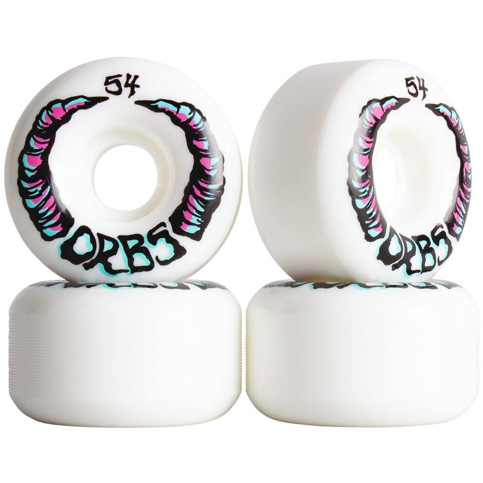Welcome Orbs Apparitions Round 99a Skateboard Wheels - White 54mm