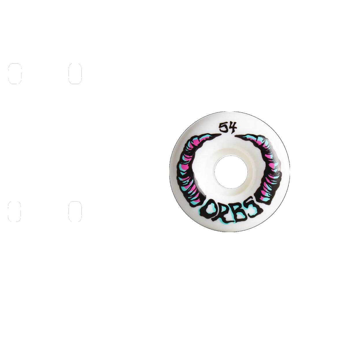 Welcome Orbs Apparitions Round 99a Skateboard Wheels - White 54mm