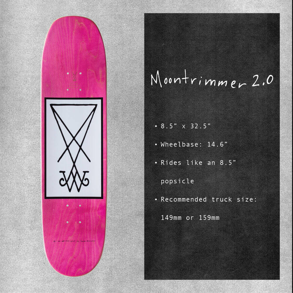 Welcome Futbol on Moontrimmer 2.0 Skateboard Deck 8.5''