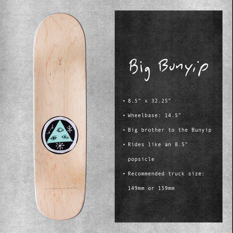 Welcome Hierophant on Big Bunyip Skateboard Deck 8.5''