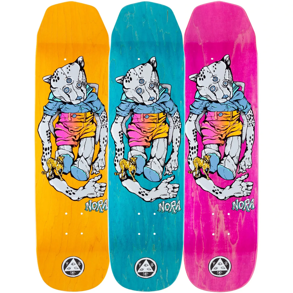 Welcome Teddy Nora on Wicked Princess Skateboard Deck 8.125''