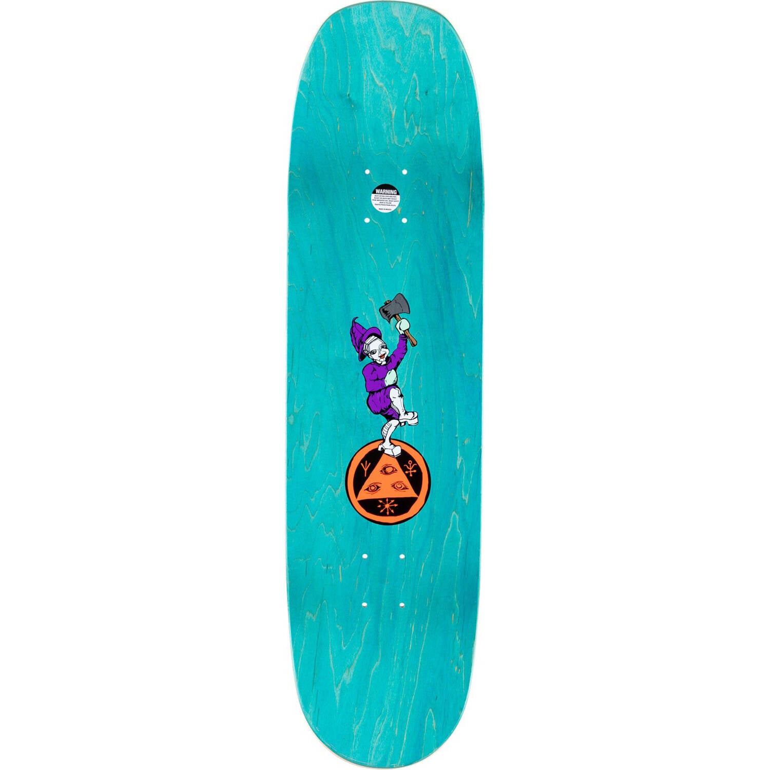 Welcome Divorced Jim Aaron Goure Pro Model Skateboard Deck - Mint/Glitter Foil 8.5"