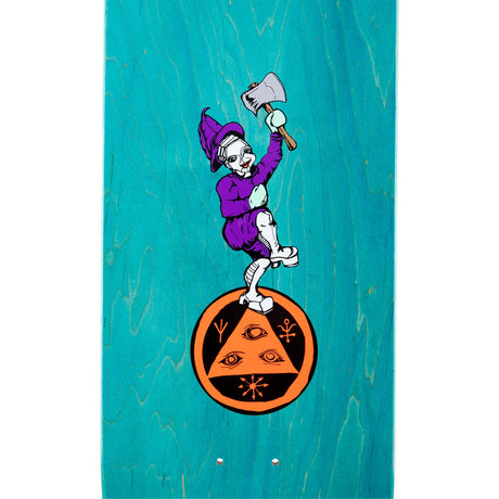 Welcome Divorced Jim Aaron Goure Pro Model Skateboard Deck - Mint/Glitter Foil 8.5"