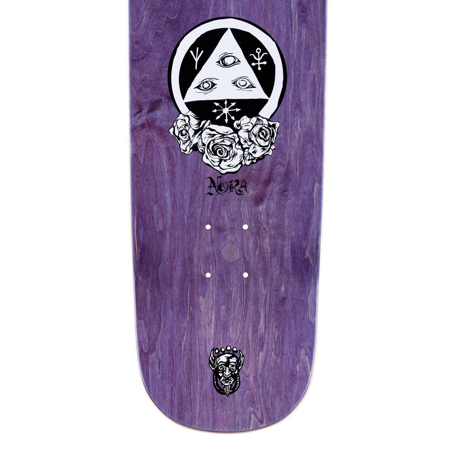 Welcome Peregrine Nora Pro Model Skateboard Deck - White/Prism Foil 8.6"