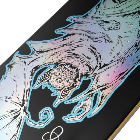 Welcome Infinitely Batty On Son Of Planchette Skateboard Deck - Black/Prism Foil 8.38"