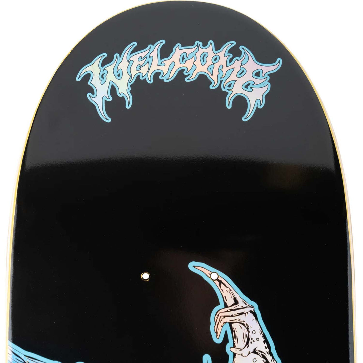 Welcome Infinitely Batty On Son Of Planchette Skateboard Deck - Black/Prism Foil 8.38"