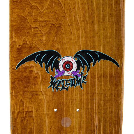 Welcome Infinitely Batty On Son Of Planchette Skateboard Deck - Black/Prism Foil 8.38"