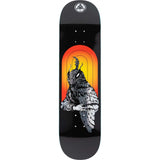 Welcome Mothman On Evil Twin Skateboard Deck - Black/Glitter Foil 8.25"