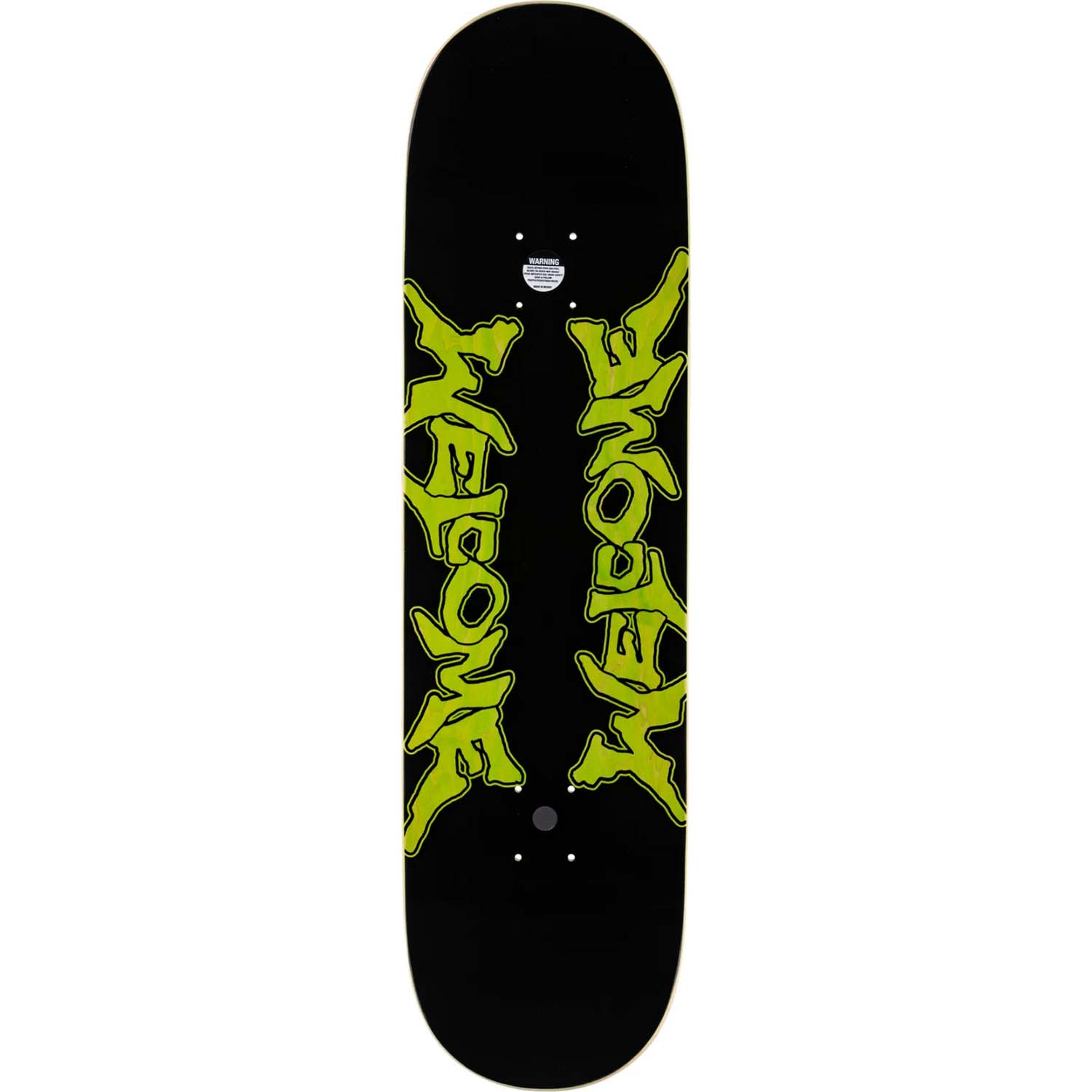 Welcome Unchained On Evil Twin Skateboard Deck - White/Silver Foil 8.75"