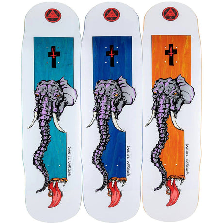 Welcome Tusk Vargas on Effigy Skateboard Deck 8.8''