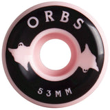 Welcome Orbs Specters Solids Skateboard Wheels - Light Pink/Black 53mm