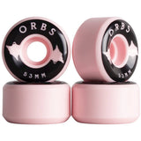 Welcome Orbs Specters Solids Skateboard Wheels - Light Pink/Black 53mm