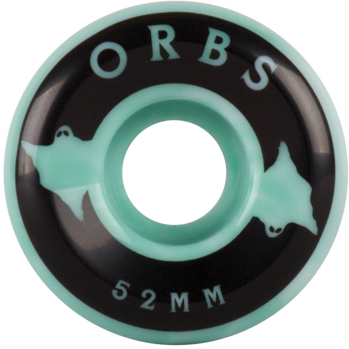 Welcome Orbs Specters - Swirls Skateboard Wheels 52mm - Teal/White