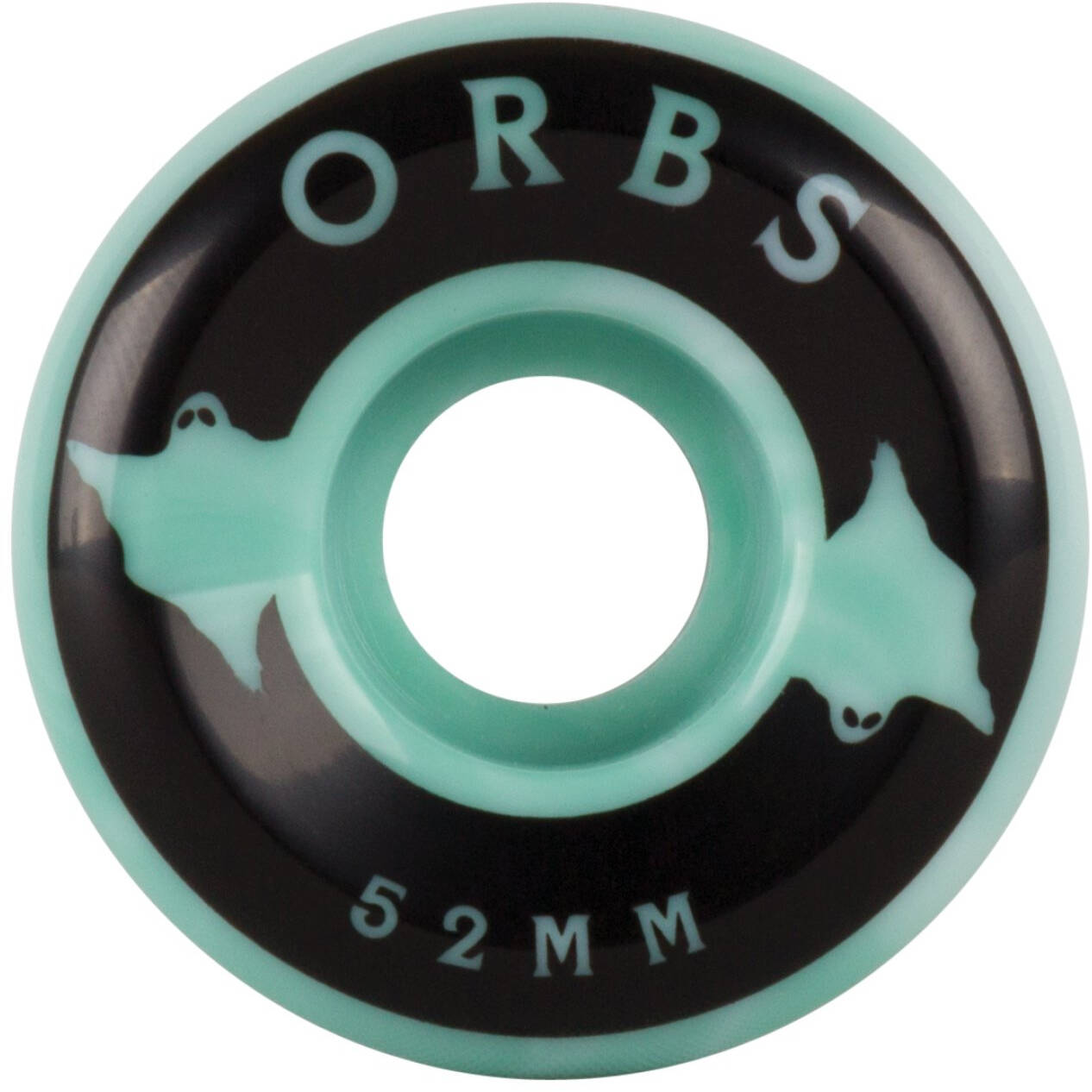 Welcome Orbs Specters - Swirls Skateboard Wheels 52mm - Teal/White