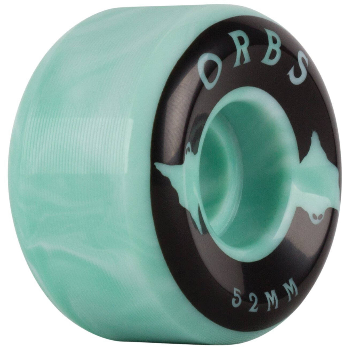 Welcome Orbs Specters - Swirls Skateboard Wheels 52mm - Teal/White